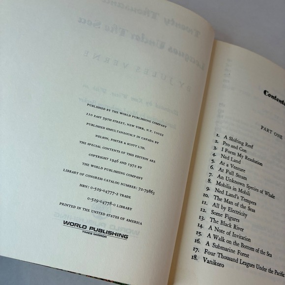 Twenty Thousand Leagues Under the Sea Jules Verne Illustrated Kurt Wiese Book - Picture 14 of 16